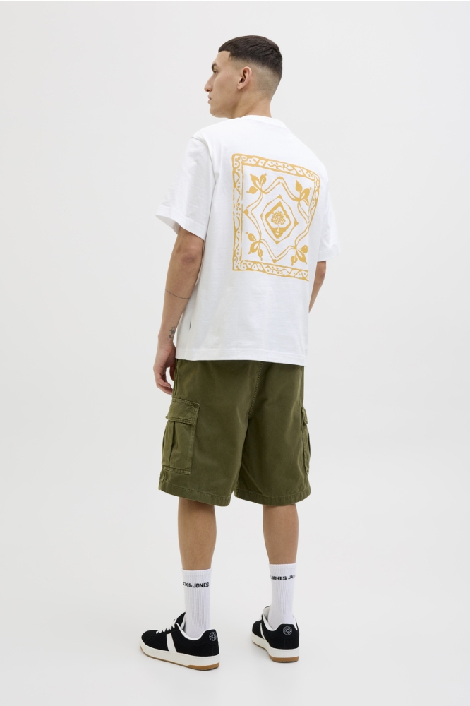 JORPAROS EASTER SKETCH TEE SS CREW 12273171 Bright White/BANDANA